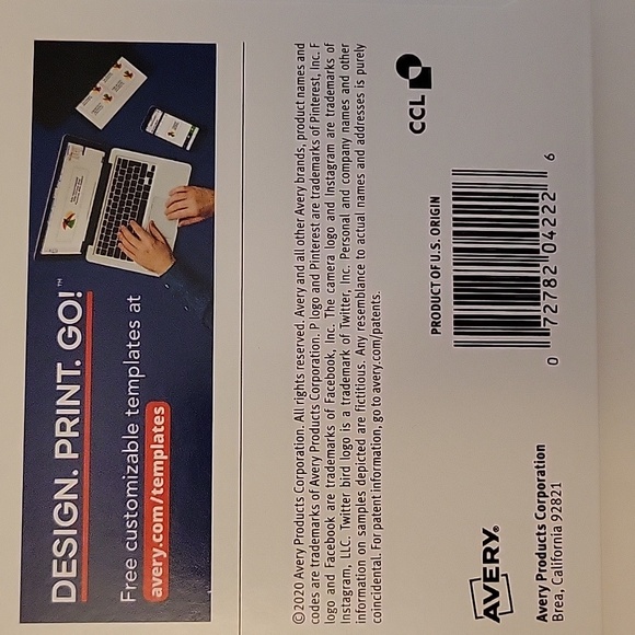 REDUCED Avery GLOSSY CLEAR FILM Round Labels 3/4" -NEW - Picture 4 of 5